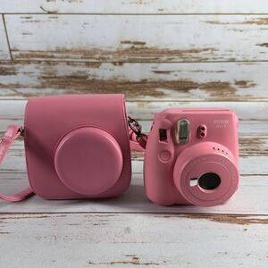 Fujifilm Instax Mini 9 Pink Instant Film Camera w/ Case – Works